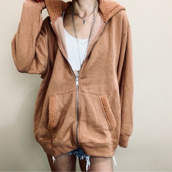 Brand New Aerie sweater shirt zipper hoodie XL - Picture 6 of 10